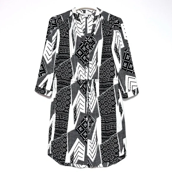 Diana von Furstenberg x Revolve Freya Silk Stretch Shirt Dress Size 2 FLAWED - Picture 3 of 14